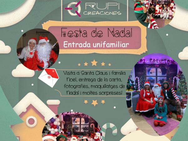 Festa de Nadal amb PareNoel y Pintacares màgic