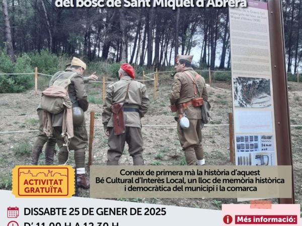 Acte de Recreació Històrica i visita comentada a les trinxeres republicanes de la Guerra Civil Espanyola del bosc de Sant Miquel d'Abrera