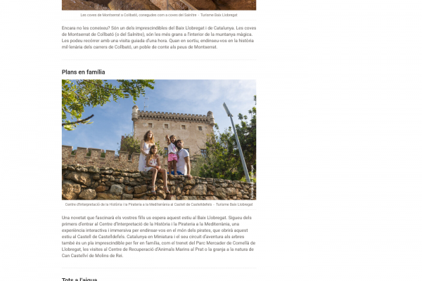 Gran èxit de la campanya ‘El Baix Llobregat, som el teu estiu’