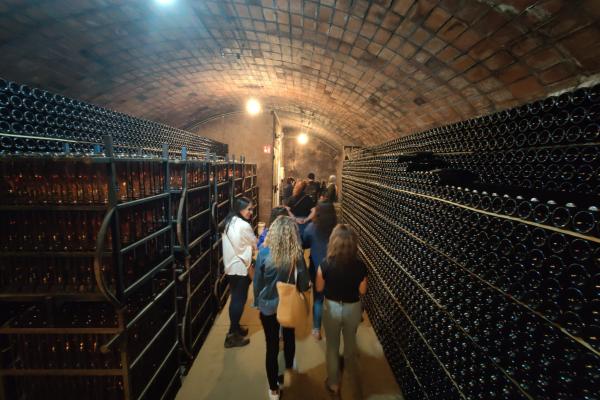 Els Punts d'Informació del Baix Llobregat visiten el Celler i Museu del Vi i del Cava Ramon Canals i els Balcons de Montserrat de Castellví de Rosanes