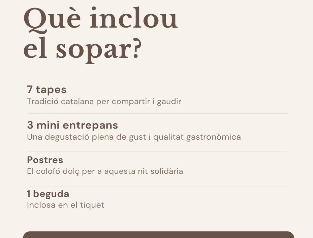 Sopar Solidari Marimorena - Fundació marianao