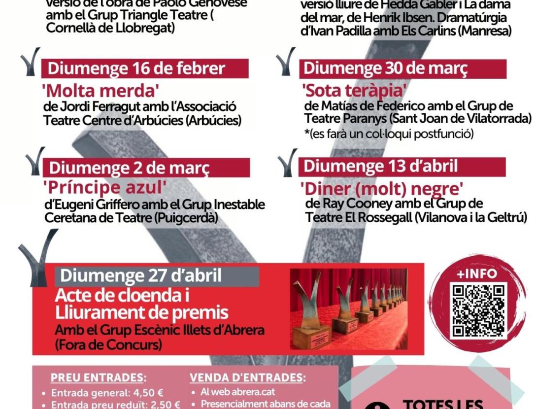 XXVII CONCURS DE TEATRE AMATEUR VILA D'ABRERA 2025- LES INDÒMITES