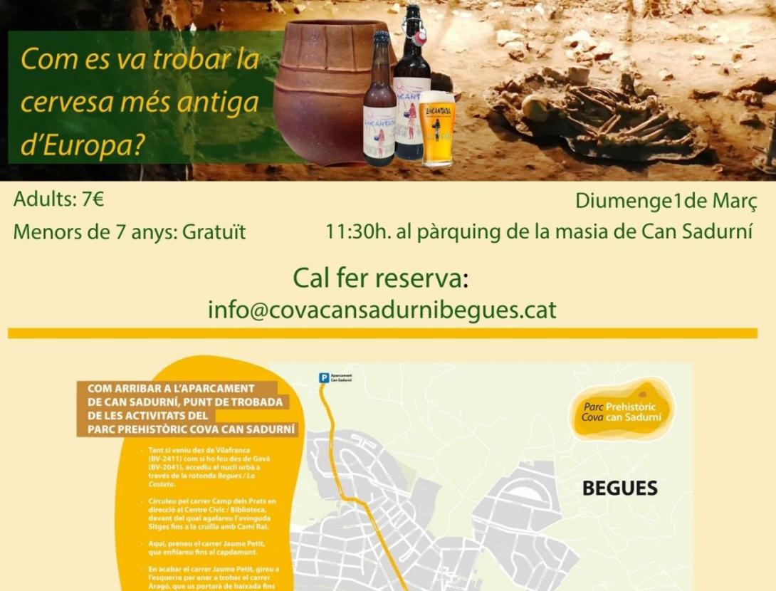 UN DIA AMB ELS ANCESTRES! VISITA GUIADA A LA COVA DE CAN SADURNÍ