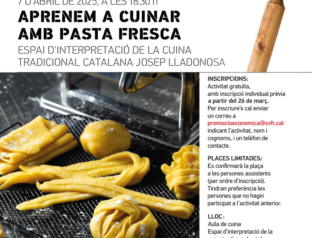 Taller de Cuina "Aprenem a cuinar amb pasta Fresca"