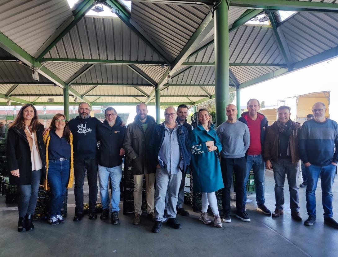 Trobada de restaurants a Mercabarna per visitar les parades de producte fresc del parc agrari