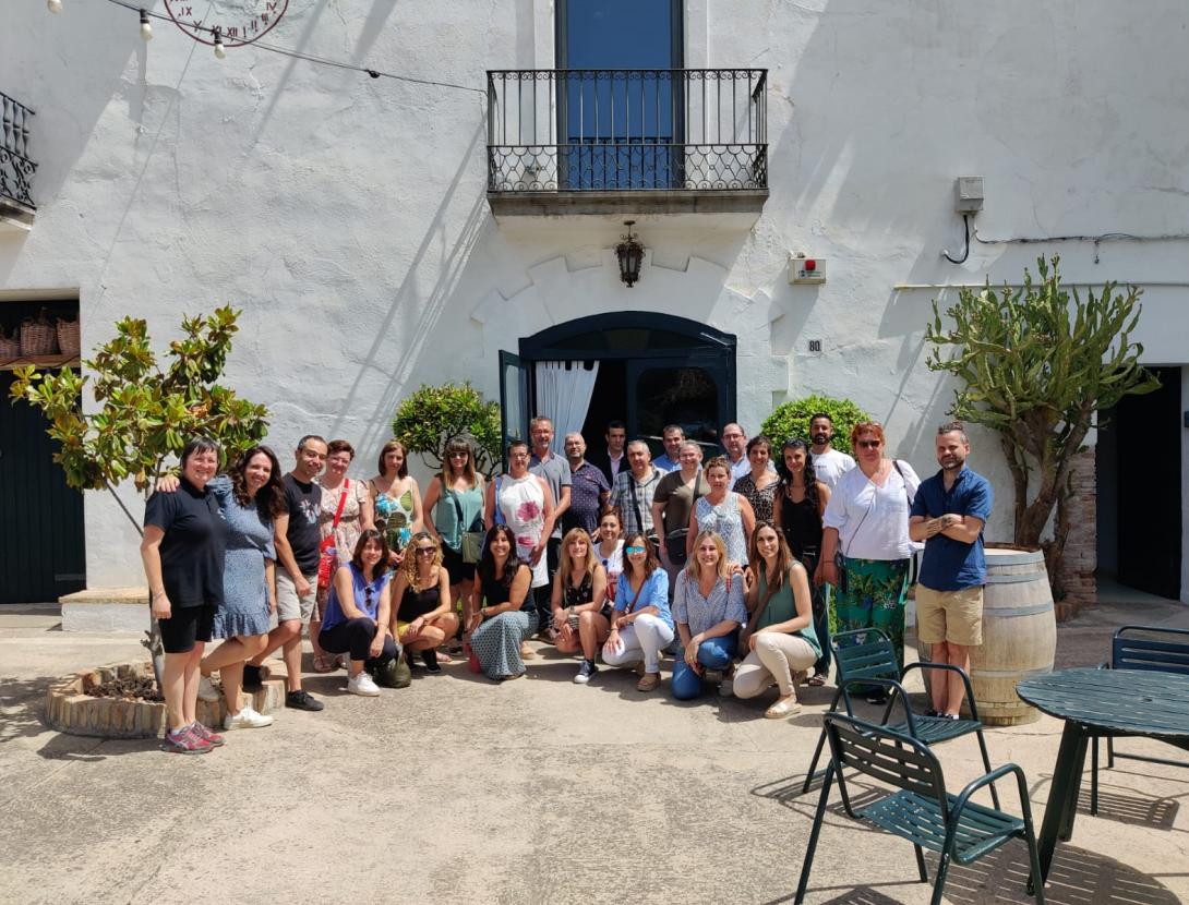 Els Punts d'Informació del Baix Llobregat visiten el celler Ca n'Estella i els Espais Naturals del Delta del Llobregat