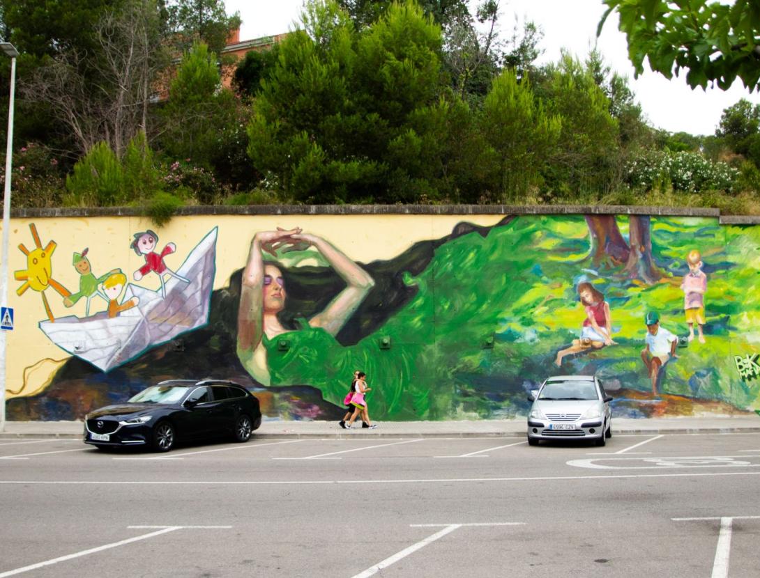 Mural Omar Perez Kromatic Sant Andreu